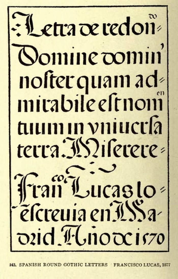 What were the three main font styles in the early Middle Ages?